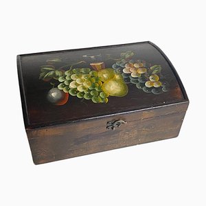 Large Jewelry Box with Fruit Decor in Wood, England, 20th Century-UR-1791906