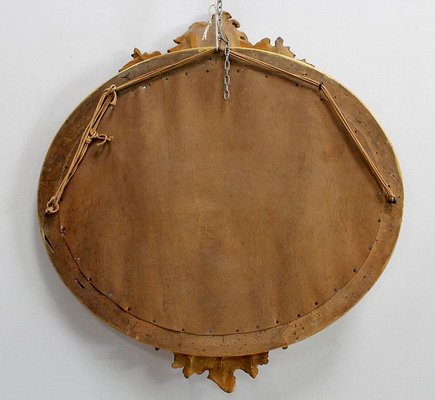 Large Late 19th Century Oval Mirror-RVK-969967