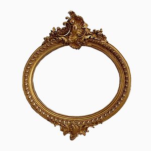 Large Late 19th Century Oval Mirror-RVK-969967