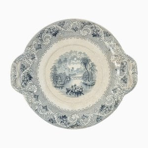 Large Late 19th Century Victorian Serving Plate in Rhine Pattern, England-BMM-1703450