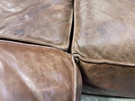 Large Leather Corner Sofa, 1980s-LA-1758369