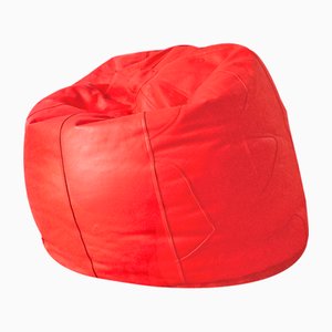 Large Leather Pouf, Brazil, 2000s-VCV-1005383