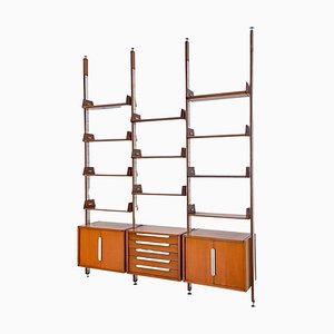 Large Library Room divider in Teak and Metal by Ico & Luisa Parisi, Italy, 1960s-ITV-1410628