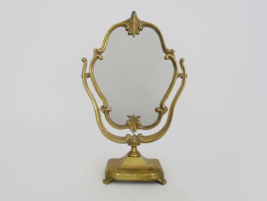 Large Louis XV Bronze Psyche Table Mirror, 1940s-MZP-2019679