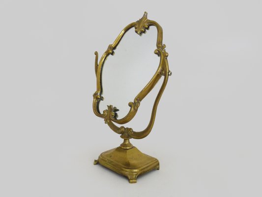 Large Louis XV Bronze Psyche Table Mirror, 1940s-MZP-2019679