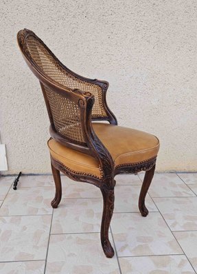 Large Louis XV Chair in Leather-AWH-1748701