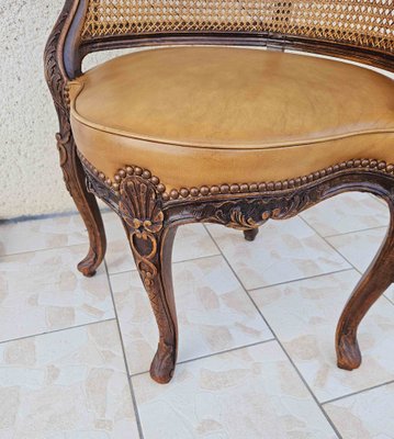 Large Louis XV Chair in Leather-AWH-1748701