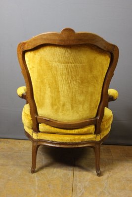 Large Louis XV Lounge Chair in Walnut, 1750-BCR-2016248