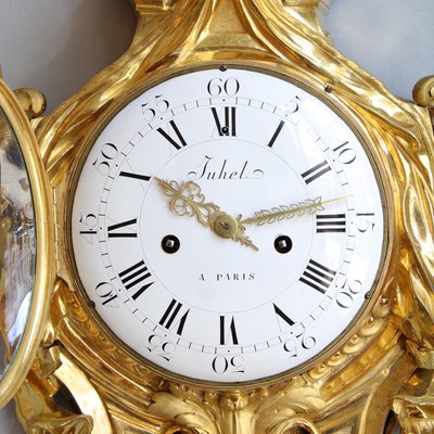 Large Louis XVI Cartel Wall Clock, Paris, 1770s-KMT-1278312