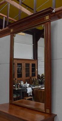 Large Louis XVI Mahogany Mirror, Late 19th Century-RVK-1431704