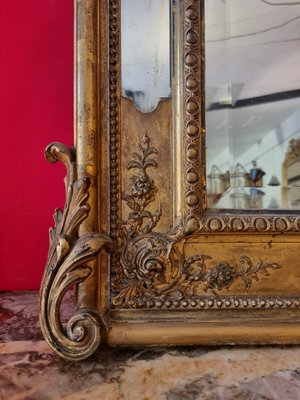 Large Louis XVI Style Mirror in Golden Wood-BSB-1416857