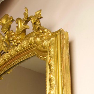 Large Louis XVI Wall Mirror, France, 1860s-KMT-948183