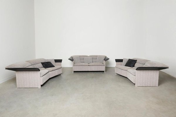 Large Lounge Set, 1980s, Set of 3-TWF-1813321