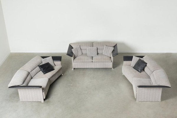 Large Lounge Set, 1980s, Set of 3-TWF-1813321