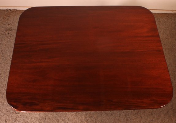 Large Mahogany Quadrip Table, 1800s-HPU-1167984