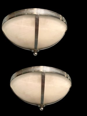 Large Marbled Glass Sconces by Zonca, 1970s, Set of 2-JJC-1397112