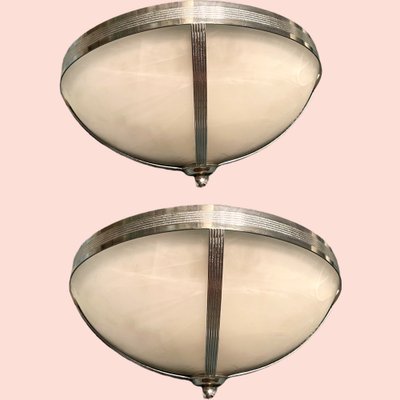 Large Marbled Glass Sconces by Zonca, 1970s, Set of 2-JJC-1397112