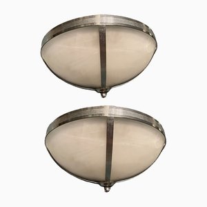 Large Marbled Glass Sconces by Zonca, 1970s, Set of 2-JJC-1397112