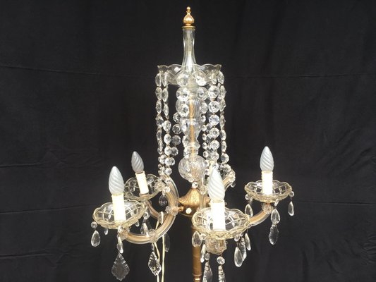 Large Maria Teresa Crystal Floor Lamp, 1950s-WQQ-689275