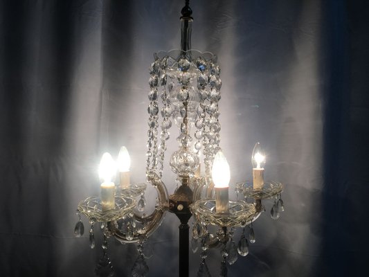 Large Maria Teresa Crystal Floor Lamp, 1950s-WQQ-689275