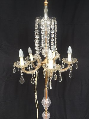 Large Maria Teresa Crystal Floor Lamp, 1950s-WQQ-689275