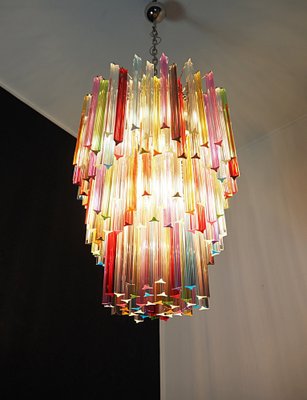 Large Mariangela Chandelier with Triedri Murano Glass Prisms, 1990s-FHZ-1818534