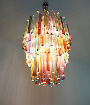 Large Mariangela Chandelier with Triedri Murano Glass Prisms, 1990s-FHZ-1818534