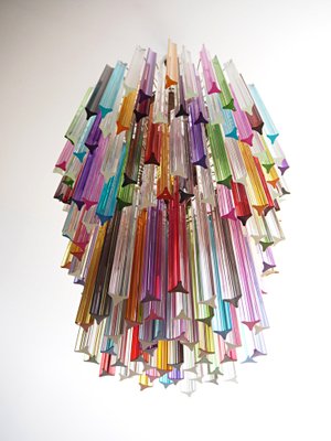 Large Mariangela Chandelier with Triedri Murano Glass Prisms, 1990s-FHZ-1818534