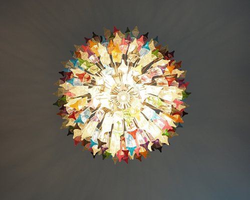 Large Mariangela Chandelier with Triedri Murano Glass Prisms, 1990s-FHZ-1818534