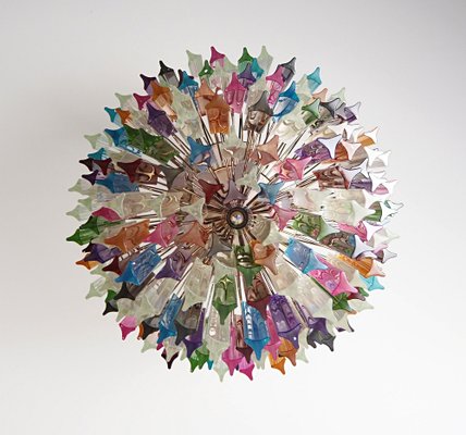 Large Mariangela Chandelier with Triedri Murano Glass Prisms, 1990s-FHZ-1818534