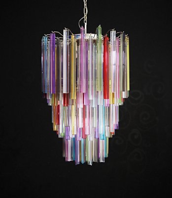 Large Mariangela Chandelier with Triedri Murano Glass Prisms, 1990s-FHZ-1818534