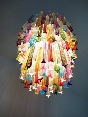 Large Mariangela Chandelier with Triedri Murano Glass Prisms, 1990s-FHZ-1818534