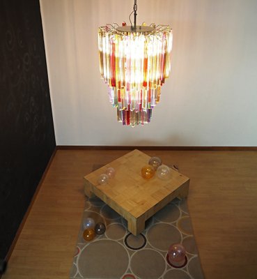 Large Mariangela Chandelier with Triedri Murano Glass Prisms, 1990s-FHZ-1818534