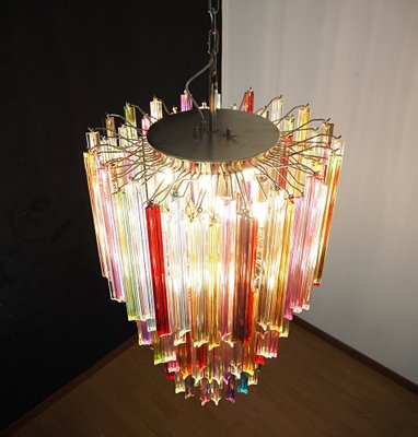 Large Mariangela Chandelier with Triedri Murano Glass Prisms, 1990s-FHZ-1818534