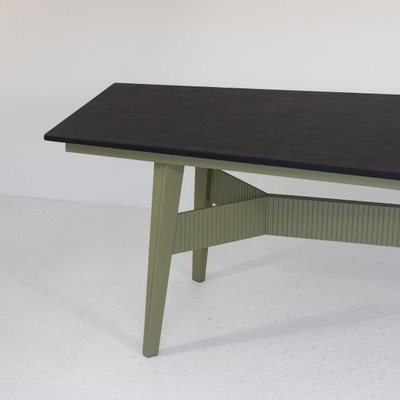 Large Metal and Leatherette Table, 1960s-SXX-1762686