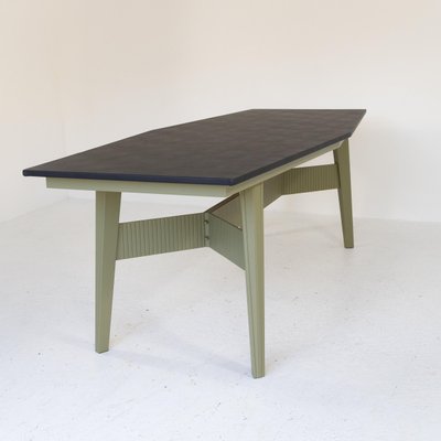 Large Metal and Leatherette Table, 1960s-SXX-1762686