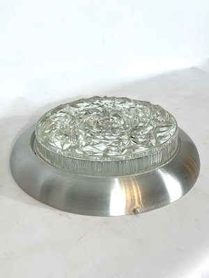 Large Mid-Century Aluminum and Glass Ceiling Lamp or Sconce from Stilux Milano-OT-1112933