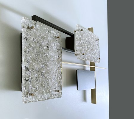 Large Mid-Century Architectonic Wall Light from Arlus, 1960s-GUT-2027973