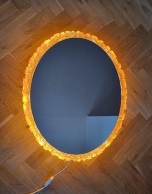 Large Mid-Century Backlit Mirror from Hillebrand, 1970s-TZ-1161269