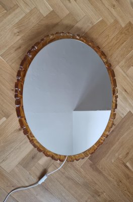 Large Mid-Century Backlit Mirror from Hillebrand, 1970s-TZ-1161269