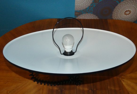 Large Mid-Century Black Metal Adjustable Ceiling Lamp-AFE-691564