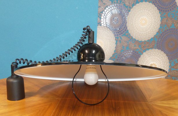 Large Mid-Century Black Metal Adjustable Ceiling Lamp-AFE-691564