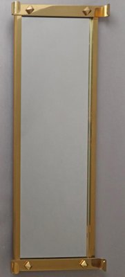 Large Mid-Century Brass Wall Mirror, 1950s-ESB-1789741