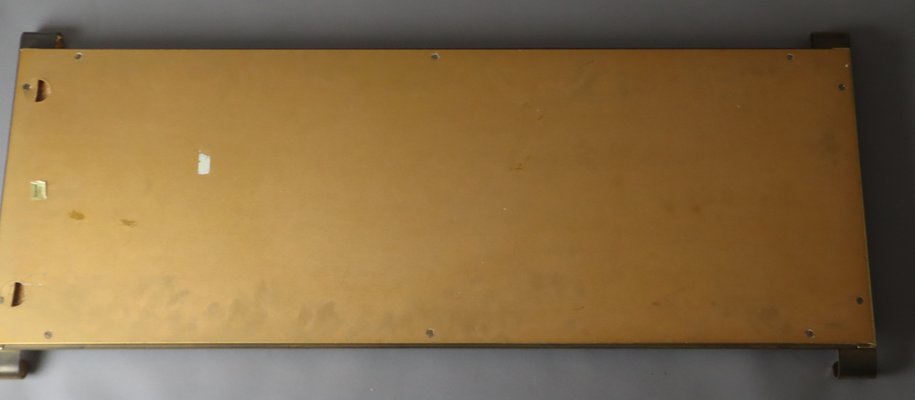 Large Mid-Century Brass Wall Mirror, 1950s-ESB-1789741