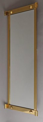 Large Mid-Century Brass Wall Mirror, 1950s-ESB-1789741