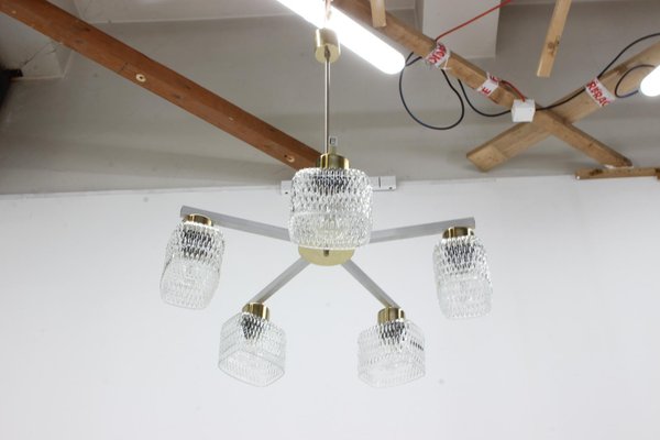 Large Mid-Century Chandelier from Kamenicky Senov, 1960s-TZ-692293