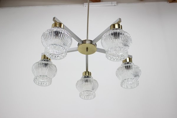 Large Mid-Century Chandelier from Kamenicky Senov, 1970s-TZ-692291