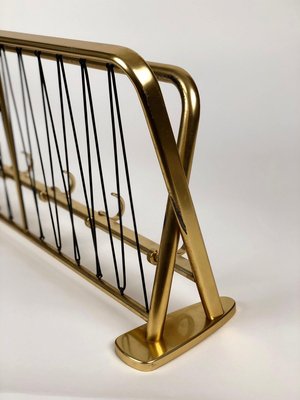 Large Mid-Century Coat Rack in Gold Color, Austria, 1950s-BAF-763453