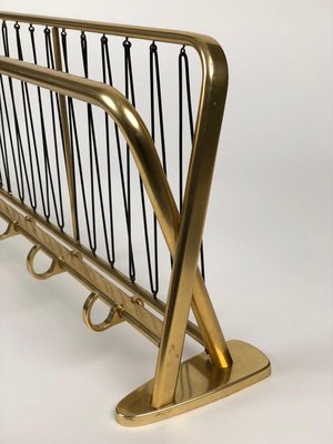 Large Mid-Century Coat Rack in Gold Color, Austria, 1950s-BAF-763453