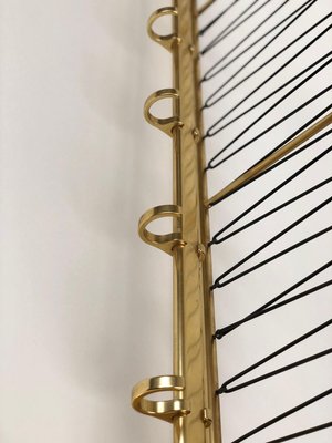 Large Mid-Century Coat Rack in Gold Color, Austria, 1950s-BAF-763453